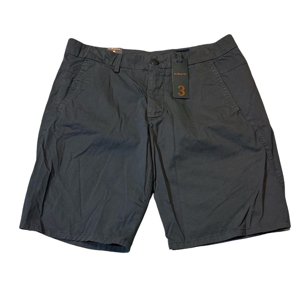 NEW Goodman Brand mens 32 magnet gray micro pattern flat front shorts NWT $148